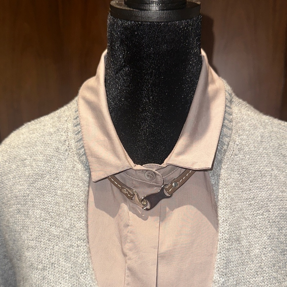 Gray Women's Blazer Cardigan - Picture 2 of 9